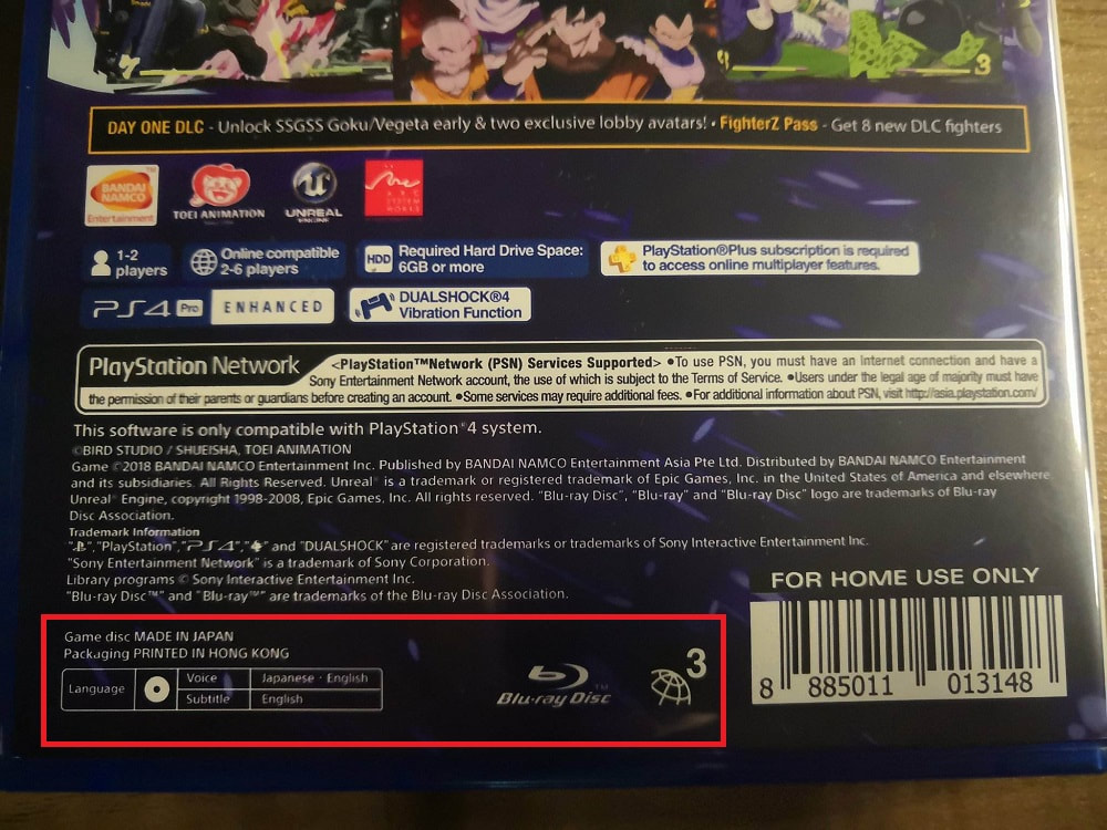 PS5 game region