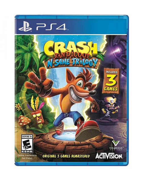 بازی Crash Bandicoot N. Sane Trilogy برای PS4 کارکرده
